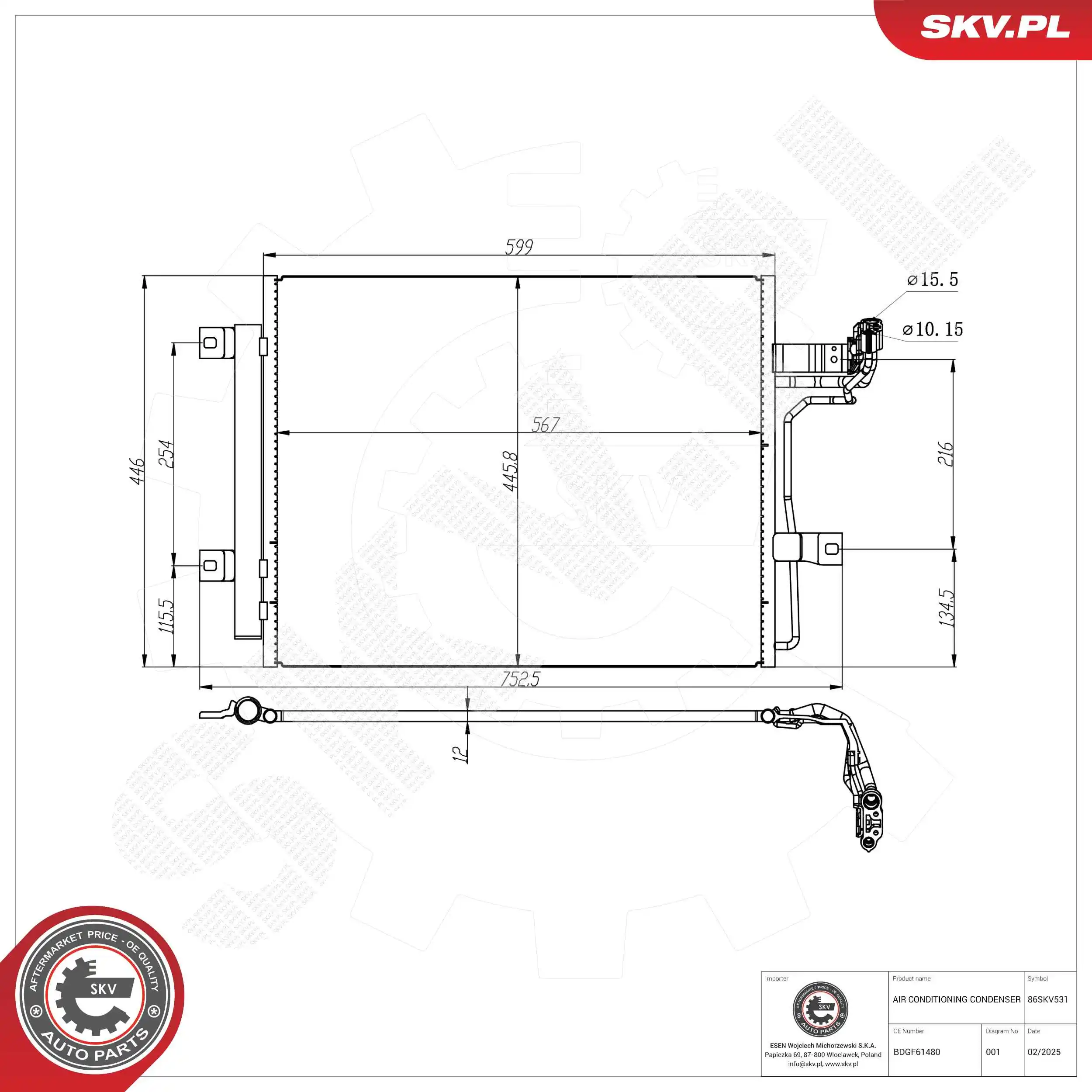 Condenser, air conditioning